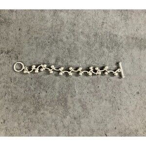 Sipada 925 silver bar and bead bracelet 29.1 grams